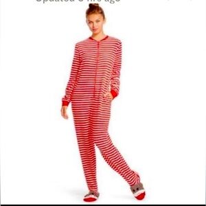 Nick & Nora Sock Monkey Footed Pajamas